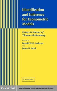 Produktbild: Identification and Inference for Econometric Models