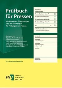Produktbild: Pr&uuml;fbuch f&uuml;r Pressen