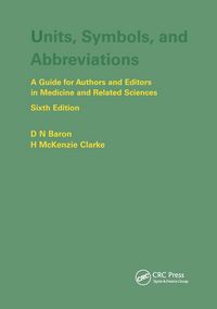 Produktbild: Units, Symbols, and Abbreviations