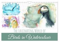 Produktbild: The Fascinating World of Birds in Watercolour (Wall Calendar 2026 DIN A4 landscape), CALVENDO 12 Month Wall Calendar
