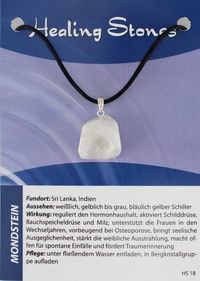 Produktbild: Mondstein Healing Stones Maxicard