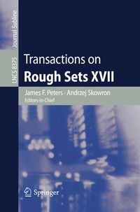 Produktbild: Transactions on Rough Sets XVII