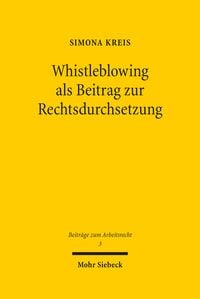 Produktbild: Whistleblowing als Beitrag zur Rechtsdurchsetzung