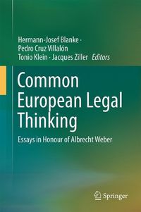 Produktbild: Common European Legal Thinking