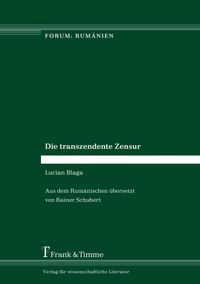 Produktbild: Die transzendente Zensur