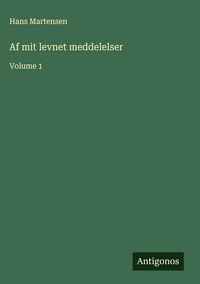 Produktbild: Af mit levnet meddelelser