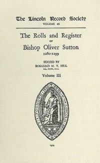 Produktbild: Rolls and Register of Bishop Oliver Sutton 1280-1299 [Iv]
