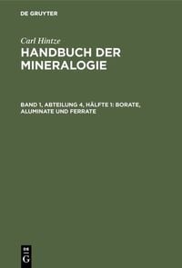 Produktbild: Borate, Aluminate und Ferrate