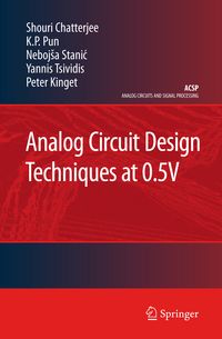 Produktbild: Analog Circuit Design Techniques at 0.5V