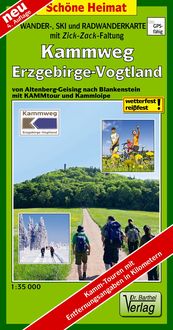 Produktbild: Wander-, Ski- und Radwanderkarte Kammweg Erzgebirge-Vogtland