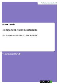Produktbild: Komparator, nicht invertierend