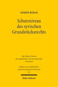 Produktbild: Schutzniveau des syrischen Grundst&uuml;cksrechts