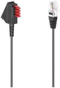 Produktbild: hama 00201117 DSL-Box-Kabel, TAE-F-Stecker - Modular-Stecker 8p2c, 10 m, Schwarz