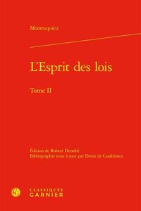 Produktbild: L'Esprit des Lois Tome 2