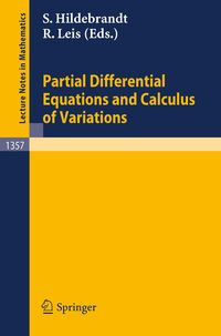 Produktbild: Partial Differential Equations and Calculus of Variations