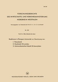 Produktbild: Reaktionen in fl&uuml;ssigem Ammoniak zur Gewinnung von: 1. Titanylamid. 2. Oxykobalt (III)-amiden. 3. Ammonobasischen Kobalt (III)-benzylaten