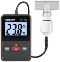 Produktbild: VOLTCRAFT OM-100 Sauerstoff-Messgerät 0 - 100 % Sauerstoff-Messgerät kalibriert Werksstandard (ohne Zertifikat)