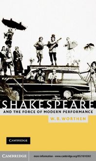Produktbild: Shakespeare and the Force of Modern Performance