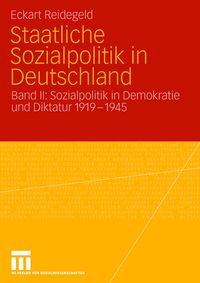 Produktbild: Staatliche Sozialpolitik in Deutschland