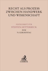 Produktbild: Recht als Prozess zwischen Handwerk und Wissenschaft