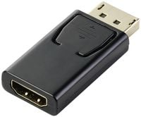 Bild vom Artikel Renkforce RF-5506962 DisplayPort / HDMI Adapter [1x DisplayPort Stecker - 1x HDMI-Buchse] Schwarz vergoldete Steckkontakte vom Autor 