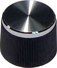 Produktbild: TRU Components 21/6 Drehknopf Schwarz (&Oslash; x H) 21mm x 15mm 1St.