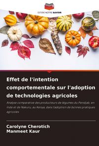 Produktbild: Effet de l'intention comportementale sur l'adoption de technologies agricoles
