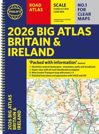 Produktbild: 2026 Philip's Big Road Atlas of Britain & Ireland