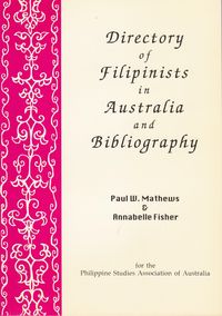 Produktbild: Directory of Filipinists in Australia and Bibliography