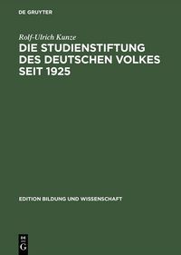 Produktbild: Die Studienstiftung des deutschen Volkes seit 1925