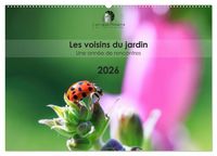 Produktbild: Les voisins du jardin - Une ann&eacute;e de rencontres (Calendrier mural 2026 DIN A2 vertical), CALVENDO calendrier mensuel