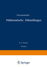 Produktbild: Gesammelte Mathematische Abhandlungen