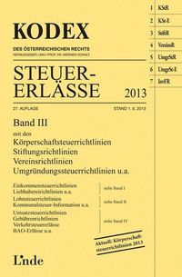 Produktbild: Steuer-Erl&auml;sse 2013 (f. &Ouml;stereich). Band 3
