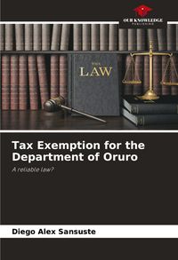 Produktbild: Tax Exemption for the Department of Oruro