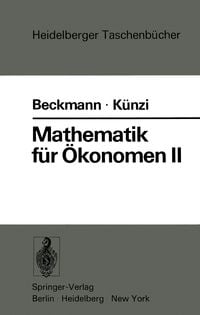 Produktbild: Mathematik f&uuml;r &Ouml;konomen II