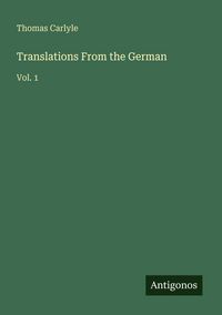 Produktbild: Translations From the German