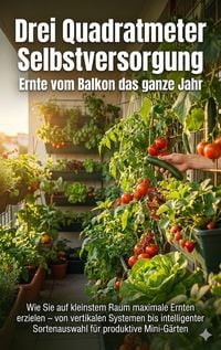 Produktbild: Drei Quadratmeter Selbstversorgung: Ernte vom Balkon das ganze Jahr