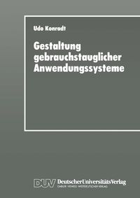 Produktbild: Gestaltung gebrauchstauglicher Anwendungssysteme