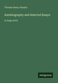 Produktbild: Autobiography and Selected Essays