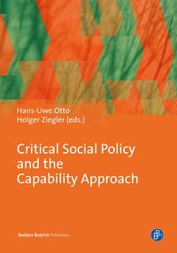Produktbild: Critical Social Policy and the Capability Approach