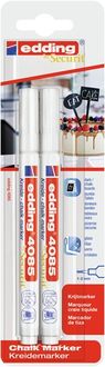 Produktbild: Edding Kreidemarker 2-er Set, wei&szlig;