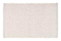 Produktbild: Badteppich Mod. Ecoli, wei&szlig;, Polyester/Baumwolle, 50x80 cm, rutschhemmende R&uuml;ckseite,