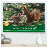 Produktbild: Eichh&ouml;rnchen-Spa&szlig; (hochwertiger Premium Wandkalender 2026 DIN A2 quer), Kunstdruck in Hochglanz