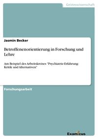 Produktbild: Betroffenenorientierung in Forschung und Lehre