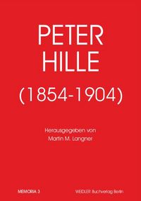 Produktbild: Peter Hille (1854-1904)