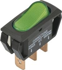 Produktbild: TRU Components Wippschalter TC-R13-242B2 12 V/DC 25A 1 x Aus/Ein rastend 1St.