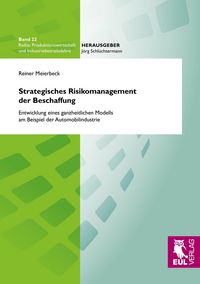Produktbild: Strategisches Risikomanagement der Beschaffung