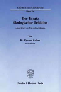Produktbild: Der Ersatz &ouml;kologischer Sch&auml;den.