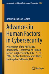 Produktbild: Advances in Human Factors in Cybersecurity