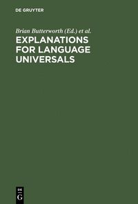 Produktbild: Explanations for Language Universals